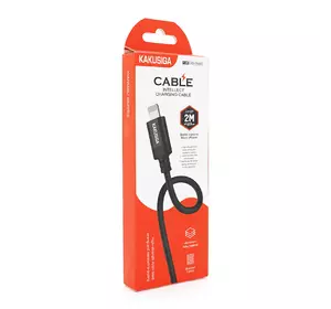 Кабель iKAKU KSC-698 XIANGSU Smart fast charging data cable for iphone, Black, довжина 2м, BOX Кабель iKAKU KSC-698 XIANGSU Smart fast charging data cable for iphone, Black, довжина 2м, BOX
