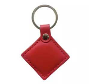 Безконтактний брелок IC MIFARE 13,56 МГц(MF-Leather ) у шкіряному чохлі, колір червоний Безконтактний брелок IC MIFARE 13,56 МГц(MF-Leather ) у шкіряному чохлі, колір червоний
