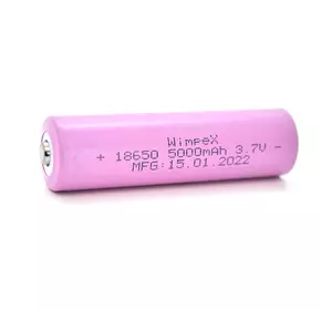 Акумулятор WMP-5000 18650 Li-Ion Tip Top, 2300mAh, 3.7V, Pink
