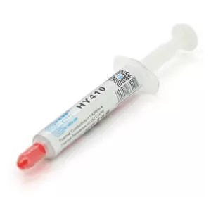 Паста термопровідна HY-410 2g, шприц, White, >1,42W/m-K, <0.262°C-in²/W, -30°≈280°, В'язкість -1K cPs, OEM Q20 Паста термопровідна HY-410 2g, шприц, White, >1,42W/m-K, <0.262°C-in²/W, -30°≈280°, В'язкість -1K cPs, OEM Q20