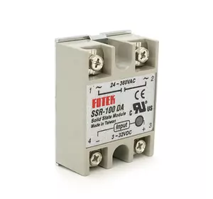 Твердотільні реле Fotek SSR-100DA 100А 24-380В AC Твердотільні реле Fotek SSR-100DA 100А 24-380В AC