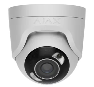 5 Mp IP охоронна відеокамера з гібридним підсвічуванням Ajax TurretCam HL (5 Mp/2.8 mm) White 5 Mp IP охоронна відеокамера з гібридним підсвічуванням Ajax TurretCam HL (5 Mp/2.8 mm) White
