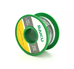 Припій BAKKU дротяний Solder wire BK10003 DIA 0,3mm (50g), OEM Припій BAKKU дротяний Solder wire BK10003 DIA 0,3mm (50g), OEM