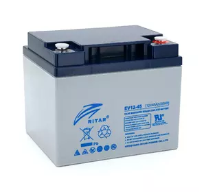 Тяговий акумулятор RITAR EV12-45,12V 45Ah, M5 (198 х 166 х 169), Q1 Тяговий акумулятор RITAR EV12-45,12V 45Ah, M5 (198 х 166 х 169), Q1