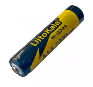 Акумулятор LiitoKala Ni-10/AAA 1.2V AAA 1000mAh NiMH Rechargeable Battery, 5 штук у shrink, ціна за shrink