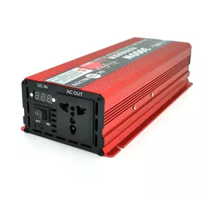 Інвертор напруги ST3000CP (DC:1500W), 12/220V з апроксимованою синусоїдою, 1 універсальна розетка, крокодили, BOX Інвертор напруги ST3000CP (DC:1500W), 12/220V з апроксимованою синусоїдою, 1 універсальна розетка, крокодили, BOX