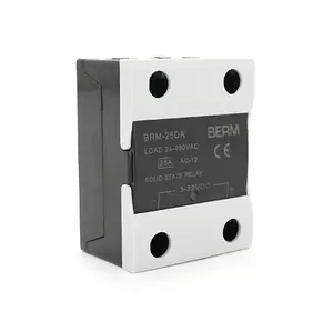 Твердотельне реле BERM BRM-25DA 25А 24-480VAC Твердотельне реле BERM BRM-25DA 25А 24-480VAC