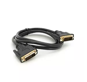 Кабель Merlion Dvi-Dvi 1.5m, без обплетення, Black, 24/24pin, (Пакет) Q200 Кабель Merlion Dvi-Dvi 1.5m, без обплетення, Black, 24/24pin, (Пакет) Q200