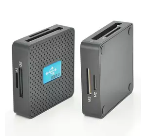 Кардридер універсальний USB 3.0 HDH-939 SD/MMC/MS/TF/M2, USB2.0, Black, Блістер Кардридер універсальний USB 3.0 HDH-939 SD/MMC/MS/TF/M2, USB2.0, Black, Блістер