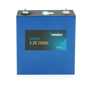 Осередок Merlion 3.2V 200AH для збирання LiFePo4 акумуляторів, (173х53х203(220)) мм, Q5 Осередок Merlion 3.2V 200AH для збирання LiFePo4 акумуляторів, (173х53х203(220)) мм, Q5