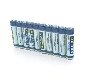 Батарейка сольова Orbus Zinc Carbon 1.5V AAA/LR03, 10 штуки shrink Батарейка сольова Orbus Zinc Carbon 1.5V AAA/LR03, 10 штуки shrink