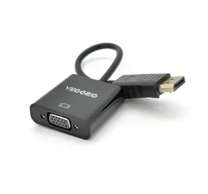 Конвертер VEGGIEG DV-B Display Port (тато) на VGA(мама) 25cm, Black, Пакет Конвертер VEGGIEG DV-B Display Port (тато) на VGA(мама) 25cm, Black, Пакет