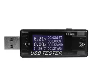 USB тестер Keweisi KWS-MX17 напруги (4-30V) та струму (0-5A), Black