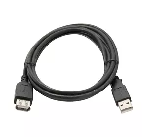 Подовжувач USB 2.0 AM / AF, 0,8m, чорний Пакет Q200