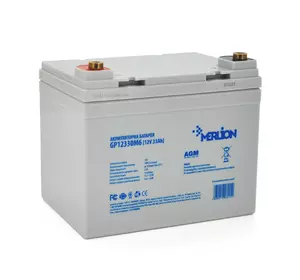 Акумуляторна батарея MERLION AGM GP12330M6 12 V 33 Ah ( 195 x 130 x 155 (165) ) 9.8 kg White Q1 Акумуляторна батарея MERLION AGM GP12330M6 12 V 33 Ah ( 195 x 130 x 155 (165) ) 9.8 kg White Q1