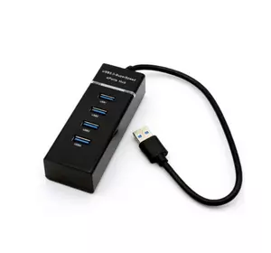 Хаб USB 3.0 UH-303, 4 порту, підтримка до 1TB, Black, Blister Хаб USB 3.0 UH-303, 4 порту, підтримка до 1TB, Black, Blister