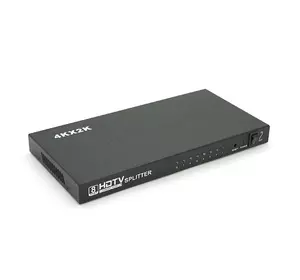 Активний HDMI сплітер 1=>8 порту, 3D, 1080Р, 4Kx2K, 1,4 версія, DC5V/2A Q20, Box Активний HDMI сплітер 1=>8 порту, 3D, 1080Р, 4Kx2K, 1,4 версія, DC5V/2A Q20, Box