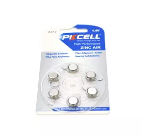 Батарейка повітряно цинкова PKCELL 1.4V ZA13, 6 штук у блістері, ціна за блістер, Q Батарейка повітряно цинкова PKCELL 1.4V ZA13, 6 штук у блістері, ціна за блістер, Q