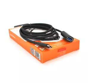 Перехідник iKAKU KSC-754 AILUN Type-c(Male) to USB female USB3.0 charging data extension cable Black, Box