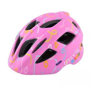 Велосипедный шлем детский GREY'S розовый мат., M