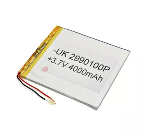 Літій-полімерний акумулятор 3.6*90*100mm (Li-ion 3.7В 4000мА·год) Літій-полімерний акумулятор 3.6*90*100mm (Li-ion 3.7В 4000мА·год)