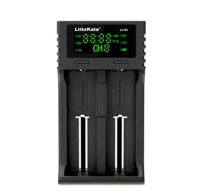 ЗУ універсальне Liitokala Lii-S2, 2 канали, LCD дисплей, підтримує Li-ion, Ni-MH та Ni-Cd AA (R6), ААA (R03), AAAA, С (R14) ЗУ універсальне Liitokala Lii-S2, 2 канали, LCD дисплей, підтримує Li-ion, Ni-MH та Ni-Cd AA (R6), ААA (R03), AAAA, С (R14)
