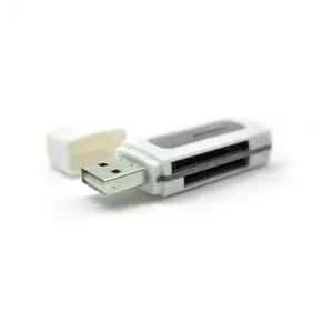 Кардрідер універсальний 4в1 MERLION CRD-7BL TF / Micro SD, USB2.0, Black, OEM Q50
