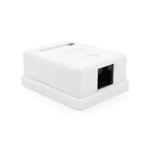 Розетка RITAR UTP 8P8C RJ45 1 порт Cat-6, накладна біла Q300 Розетка RITAR UTP 8P8C RJ45 1 порт Cat-6, накладна біла Q300