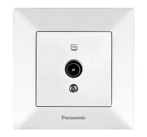 Розетка Panasonic Arkedia Slim ТV 0 втрат, біла Розетка Panasonic Arkedia Slim ТV 0 втрат, біла