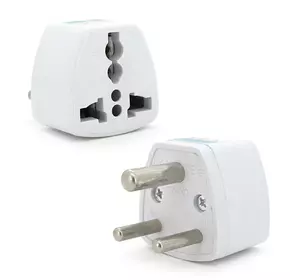 Перехідник на євророзетку TEFAL EU White, 3pin, 250V, 10A, в упаковці 20 штук, ціна за штуку, Q1000 Перехідник на євророзетку TEFAL EU White, 3pin, 250V, 10A, в упаковці 20 штук, ціна за штуку, Q1000