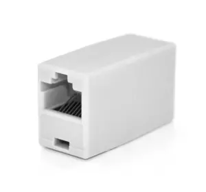 З'єднувач RJ45 8P8C мама/мама RJ45 для з'єднання кабелю, білий, Q100 З'єднувач RJ45 8P8C мама/мама RJ45 для з'єднання кабелю, білий, Q100