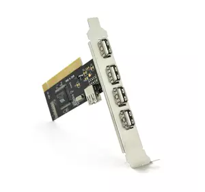 Контролер PCI=> USB 2.0, 4 + 1port (NEC chipset), BOX