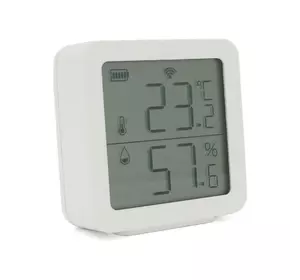 Датчик температури та вологості TH05 Tuya, -5°С - 55С°, з екраном, Bluetooth 5.0 BLE, сумісний з Tuya, Smart Life, 38х38х12мм Датчик температури та вологості TH05 Tuya, -5°С - 55С°, з екраном, Bluetooth 5.0 BLE, сумісний з Tuya, Smart Life, 38х38х12мм
