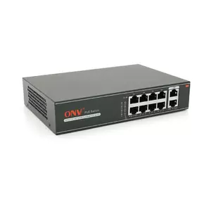 8мі портовий PoE Full Gigabit комутатор ONV-H3108P, 8xPoe1000Мбіт + 2х1000 Мбіт, IEEE802.3af/at, загальна потужність 120 Вт 8мі портовий PoE Full Gigabit комутатор ONV-H3108P, 8xPoe1000Мбіт + 2х1000 Мбіт, IEEE802.3af/at, загальна потужність 120 Вт