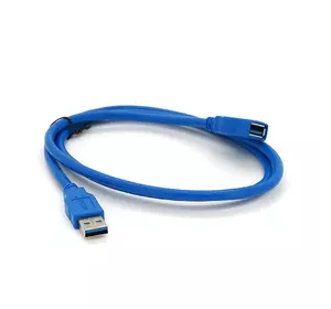 Подовжувач USB 3.0 AM/AF, 1.0m, Blue, Пакет Подовжувач USB 3.0 AM/AF, 1.0m, Blue, Пакет