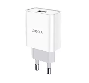 СЗУ 110-240V HOCO C72A 1xUSB, 2.1A, White, Blister СЗУ 110-240V HOCO C72A 1xUSB, 2.1A, White, Blister