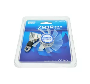 Кулер для відеокарти Pccooler 7010 №2 для ATI/NVIDIA 3-pin, RPM 3200±10%, BOX Кулер для відеокарти Pccooler 7010 №2 для ATI/NVIDIA 3-pin, RPM 3200±10%, BOX