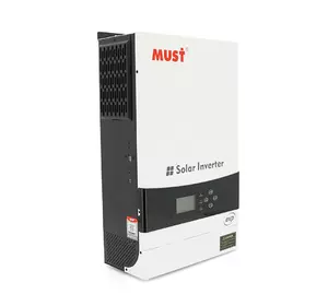 Гібридний інвертор MUST PV19-6048EXP, 6000W, 48V, струм заряду 1-60А, 160-275V, MPPT (80А, 450 Vdc), 490х300х150 Гібридний інвертор MUST PV19-6048EXP, 6000W, 48V, струм заряду 1-60А, 160-275V, MPPT (80А, 450 Vdc), 490х300х150