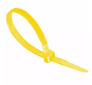 Стяжки нейлон 3х150mm жовті (1000 шт) висока якість, діапазон робочих температур: від -45С до + 80С
