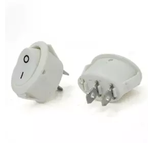 Перемикач ON-OFF KCD1-301, 250VAC /10A, 2 контакти, White, Q100 Перемикач ON-OFF KCD1-301, 250VAC /10A, 2 контакти, White, Q100