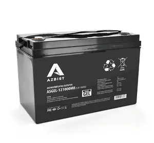 Акумулятор AZBIST Super GEL ASGEL-121000M8, Black Case, 12V 100.0Ah ( 329 x 172 x 215 ) Q1/36 Акумулятор AZBIST Super GEL ASGEL-121000M8, Black Case, 12V 100.0Ah ( 329 x 172 x 215 ) Q1/36