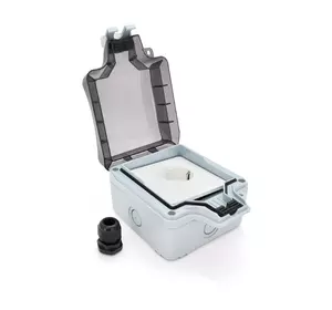 Водонепроникна настінна зовнішня розетка, 16A / 250V, IP66 Водонепроникна настінна зовнішня розетка, 16A / 250V, IP66