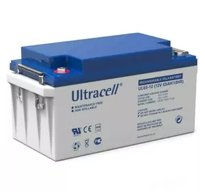 Акумуляторна батарея Ultracell UL65-12 AGM 12V 65 Ah  (348x167x176) White Q1/78