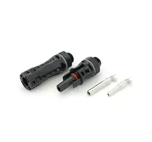 Коннектор MC4 YMC4-1.5K 1500V, <30A, луджений-мідний під затискач, U-подібний, під перетин 2.5-6мм², PANEL TYPE. IP67, -40℃--+85℃, Q400 Black Коннектор MC4 YMC4-1.5K 1500V, <30A, луджений-мідний під затискач, U-подібний, під перетин 2.5-6мм², PANEL TYPE. IP67, -40℃--+85℃, Q400 Black