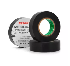 Ізолента RENDER 0,10 мм*18 мм*20 м (чорна), temp:-10+80°С, 2000V, розтяж-180%, міцність 20Н/см, Агдезія 0,42кг/25мм, 10 шт. в уп. ціна за упак. Ізолента RENDER 0,10 мм*18 мм*20 м (чорна), temp:-10+80°С, 2000V, розтяж-180%, міцність 20Н/см, Агдезія 0,42кг/25мм, 10 шт. в уп. ціна за упак.