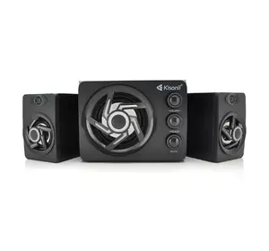 Колонки 2.1 Kisonli TM-8000A, для ПК і ноутбука, живлення 220V + jack 3.5mm, 5W+2x3W, 20Hz- 20KHz, з сабвуфером, bluetooth, Black, BOX, Q12 Колонки 2.1 Kisonli TM-8000A, для ПК і ноутбука, живлення 220V + jack 3.5mm, 5W+2x3W, 20Hz- 20KHz, з сабвуфером, bluetooth, Black, BOX, Q12