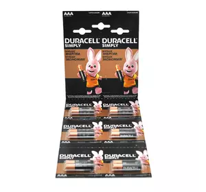 Батарейка лужна DURACELL LR03 (ААА) MN2400, 12шт в блістері, ціна за блістер Батарейка лужна DURACELL LR03 (ААА) MN2400, 12шт в блістері, ціна за блістер