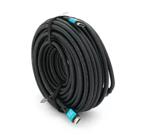 Кабель Merlion HDMI-HDMI 4Kx2K Ultra HD, 25.0m, v2,0, круглий Black, коннектор Blue, Blister-box, Q10 Кабель Merlion HDMI-HDMI 4Kx2K Ultra HD, 25.0m, v2,0, круглий Black, коннектор Blue, Blister-box, Q10