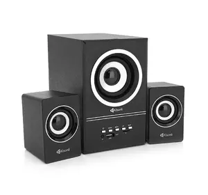 Колонки Kisonli U-2700BT, 5W+2x3W, USB/TF/BT/FM/AUX, с сабвуфером, DC: 5V, Black, BOX, Q16 Колонки Kisonli U-2700BT, 5W+2x3W, USB/TF/BT/FM/AUX, с сабвуфером, DC: 5V, Black, BOX, Q16
