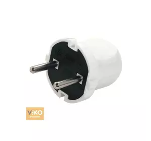Вилка VIKO без заземлення (mimoza) 7.5А 260V, White. ПВХ Вилка VIKO без заземлення (mimoza) 7.5А 260V, White. ПВХ
